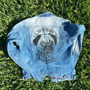 Pug jean jacket